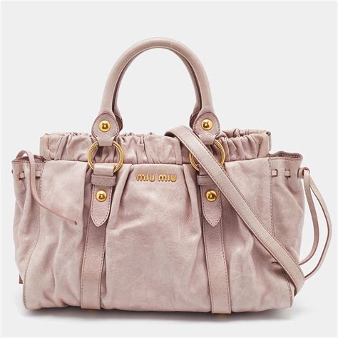 miu miu vitello leather satchel|Miu Miu Satchels for Women .